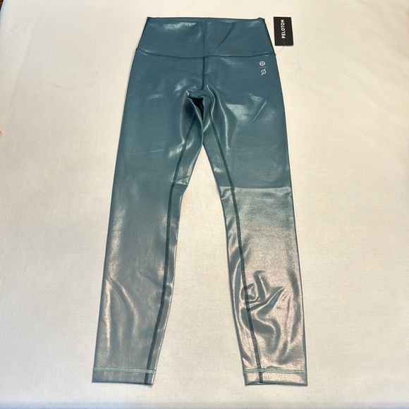 NWT LULULEMON x Peloton Wunder Train High-Rise Tight 25" Foil Storm Teal - Picture 2 of 5